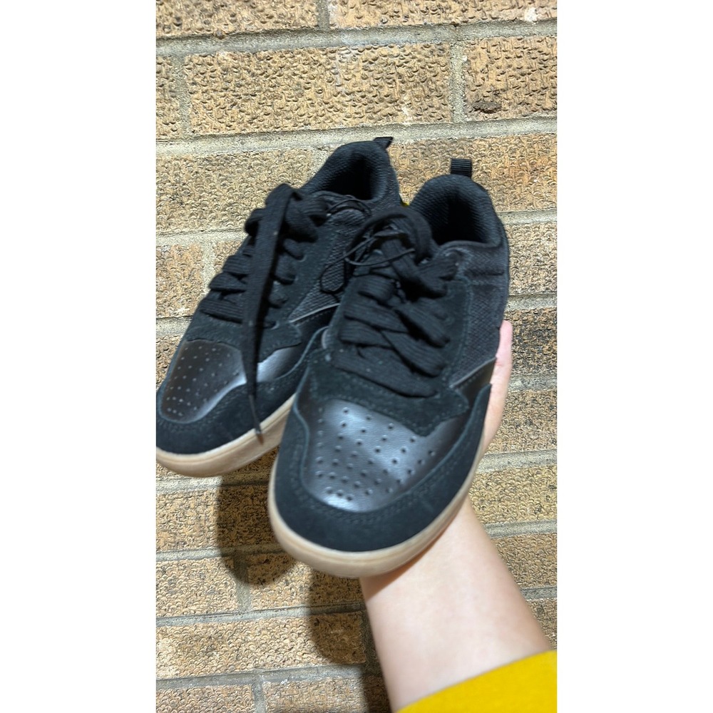 1Y Art Class Boys Jared Skate Sneakers Black Low Top Non-Marking Sole